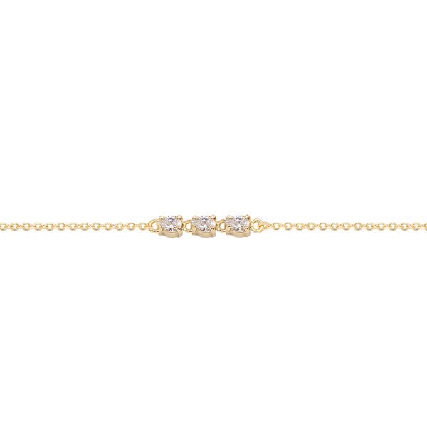 ΑΧ1971-TRIPLE-YELLOW-GOLD-OVAL-ZIRGON-BRACELET2-